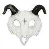 Maschera Creativa Integrale di Capra con Corna Festa Festival Cosplay Accessori Costume Halloween Teschio di Pecora Maschera con Corna di Ariete