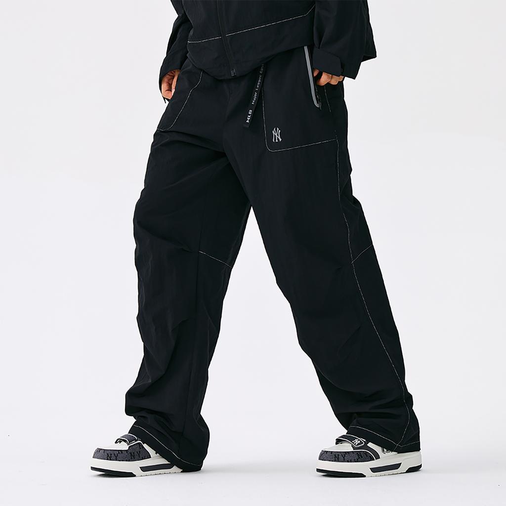 New MLB New York Yankees Basic Collection 25FW Casual Pants Unisex Standard Black 3AWPB0954-50BKS