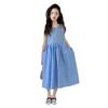 Summer New Style Girls' Sleeveless Plaid Dress, Children's Clothing, Girls' Temperament, Pocket Vest Dress, Trendy and Clear