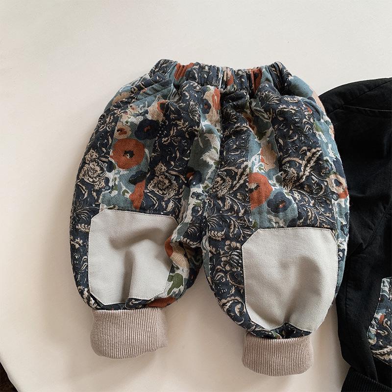 2025 Winter Korean Style Fleece-Lined Pants: Thick, Fashionable, and Warm for Boys and Girls