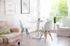 ROUND WHITE TABLE Skinny for the Dining Room MODERN