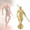 Unique Antique Style Sun Wukong Brass Statue Majestic Desktop Art For Collectors