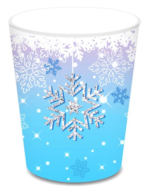 Blue Snowflake Disposable Tableware Blue Snow Plates Cups Napkins Merry Christmas Girls Happy Snow Theme Birthday Party Supplies