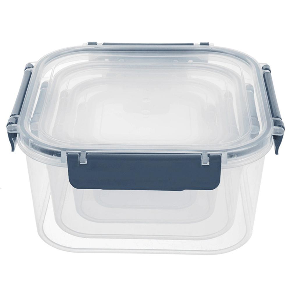 4x Pojemnik Kuchenny Hermetyczny do Żywności z Uszczelką Zestaw Pojemników