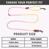 1pc Colorful Gradient Dog Leash, Multifunctional Dog Round Rope Dog Slip Leash Hands-free Crossbody Dog Walking Leash