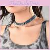 Schmetterling Quaste Denim Choker Halskette Mit Herz Anhänger Für Frauen Herbst