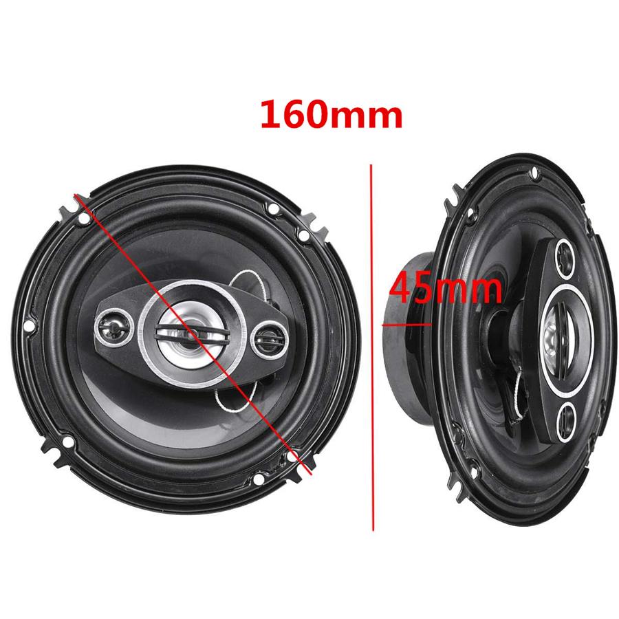 2PCS 6Inch Car Coaxial Auto Audio Music Stereo Full Rang e Frequency Hifi Speakers Non-destructive Installation