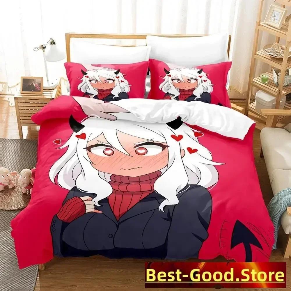 Helltaker Bedding Set Duvet Cover Sheet Printed Bed Set Pillowcase Bed Full Queen King Size Comforter Bedroom