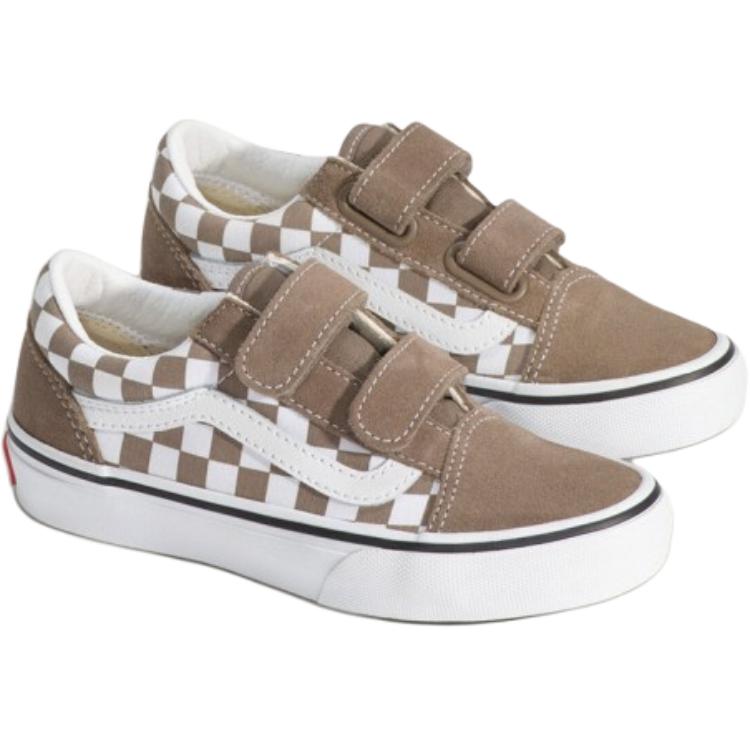 Vans Old Skool Canvas Suede Comfortable Versatile Low Top Skate Shoes Kids sneakers Brown VN000CYA1NU