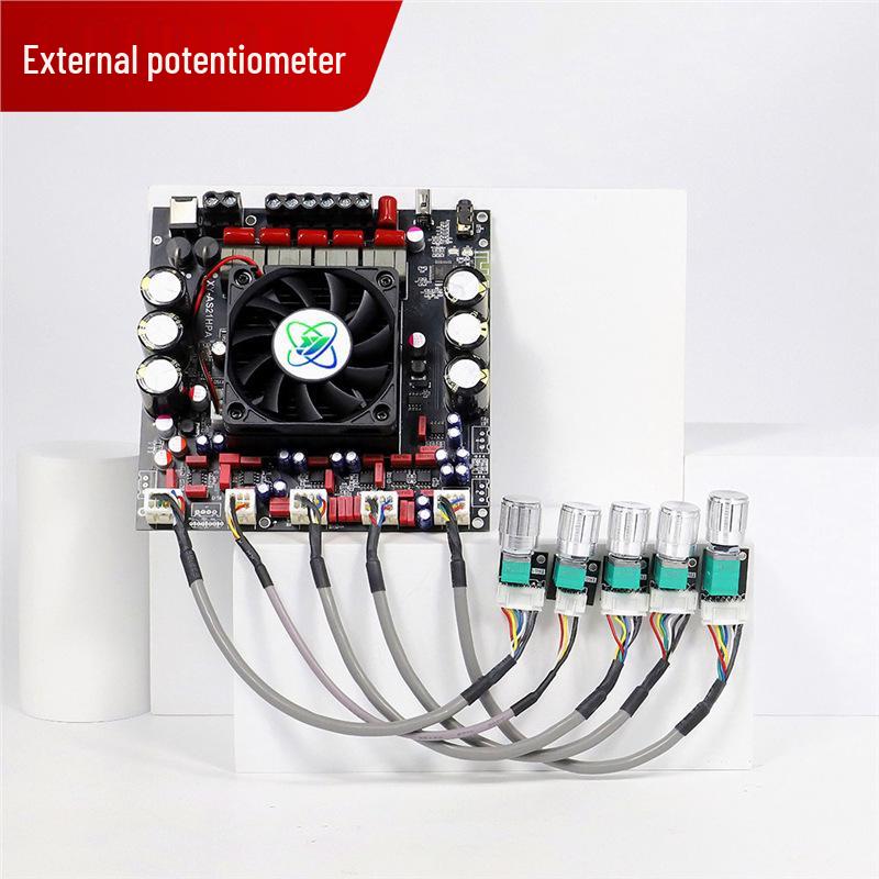 AS21HPA 2.1 Channel High-Power Bluetooth Amplifier with Heavy Bass (300W x 2 + 600W, TPA3255)