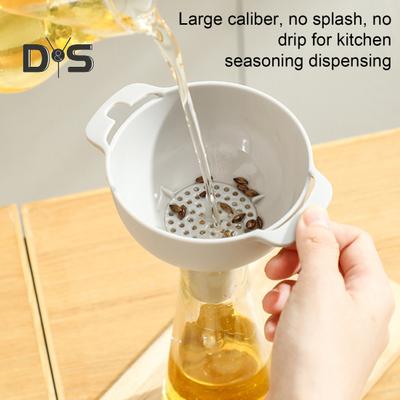 Kitchen Funnels for Filling Bottles Kitchen Funnels with Detachable Strainer Filter BPA-Free Food Grade Oil Funnel for Bottles Spices Powders