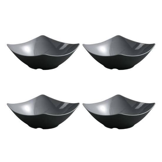 1/4Pcs Disposable Square Serving Bowls Smooth Edges Party Snack Salad Bowl