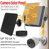5V 6W Solar Charging Panel IP65 Waterproof 360°Adjustable Wall Mount with 9.8ft Cable for 3/3C/2/2C/2 Pro Security Camera