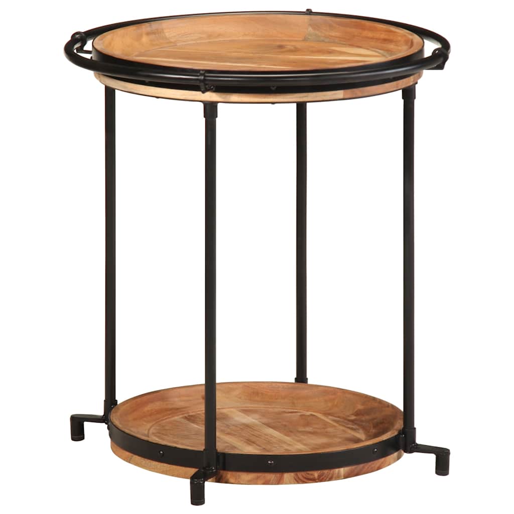 Side Table Ø55x60 Cm Solid Acacia Wood