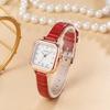 Women's Wrist Quartz Watch, PU Leather Band Square Watch Dial, Fashionable And Versatile,Deal Gift For Holidays