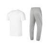 Li Ning Casual Sportswear Unisex White+Coin Gray AHSQ777-2+AKLT541-4