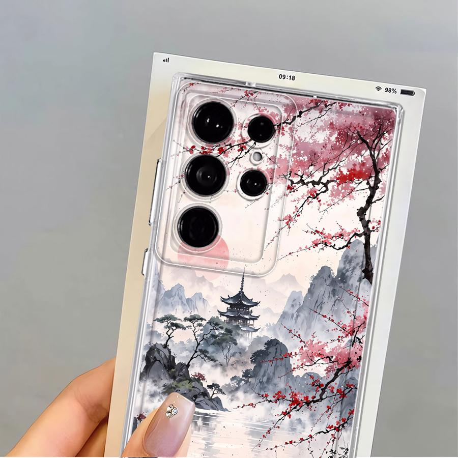 Wash Painting Landscape Phone Cover Case for Samsung Galaxy S26 S21 S20 Plus S22 FE S23 Ultra S24 S25 Edge Note 20 Ultra 10