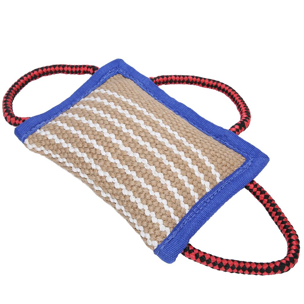 Leinen Haustier Zähne Reinigungsbeutel Kauen Beißen Interaktives Training Beißspielzeug für Hund