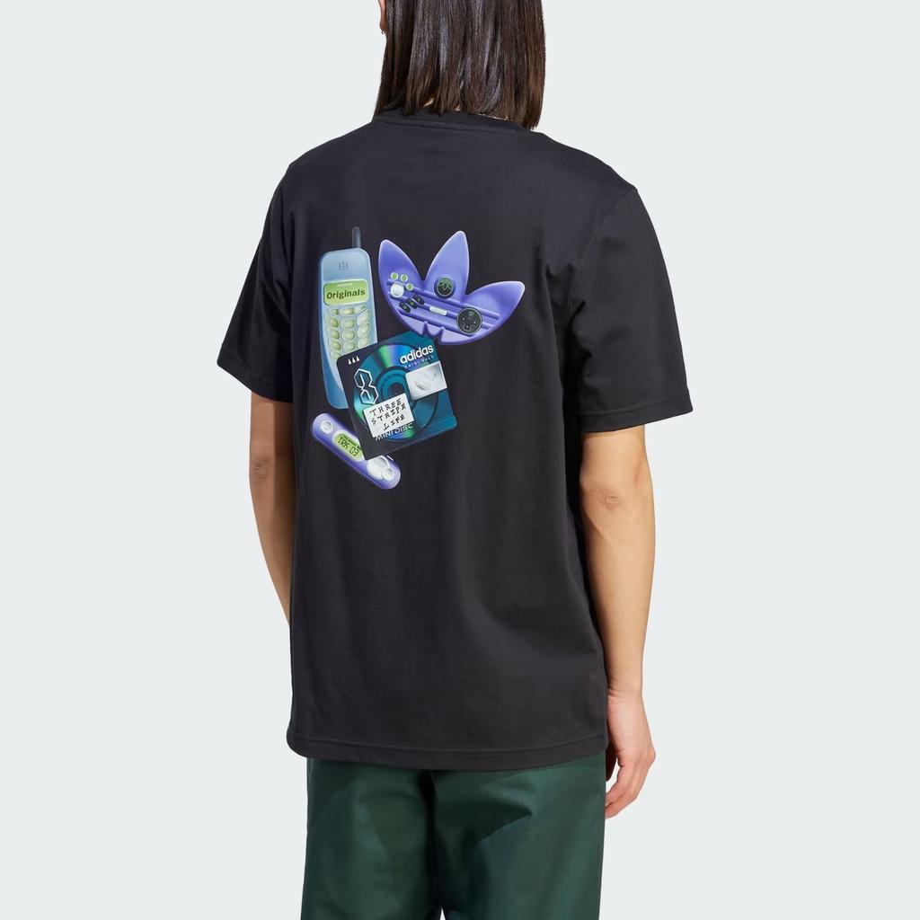 adidas Multi Graphic Tee Black Men Streetwear IN8735