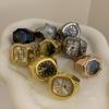 Ring Watch   Selling Mini Finger Watch Creative Alloy Shell Finger Square Dial Couple Men And Women
