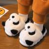 New Cute Panda Slippers Children's Designer Kids Funny Slides Indoor Home Shoes Boy Girl Furry Mules Winter Warm House Shoes
