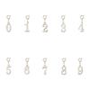 Gold Hand-Polished Titanium Steel Birthday Number Pendant Necklace & Bracelet Accessories