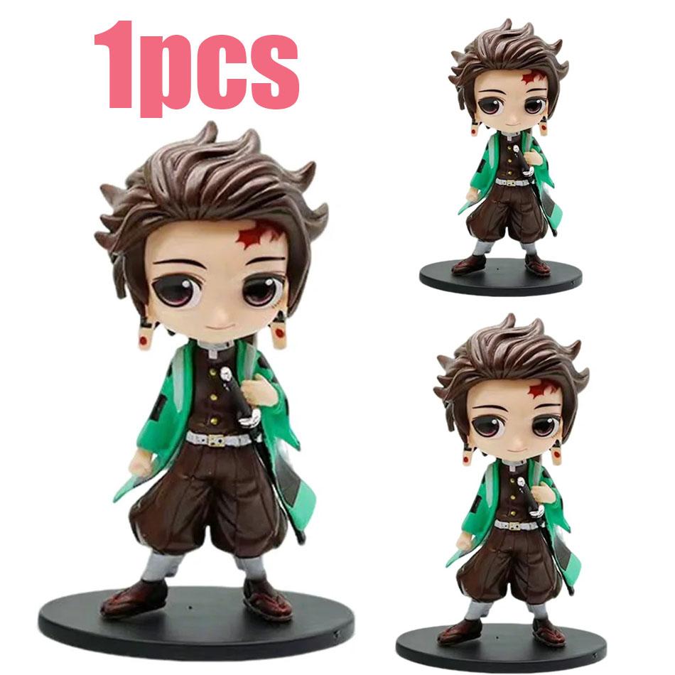 Anime Demon Slayer Figure Doll Toy Nezuko Tanjirou Zenitsu Inosuke Kyoujurou Shinobu Giyuu Qposket Model Toy Kids Xmas Gift**