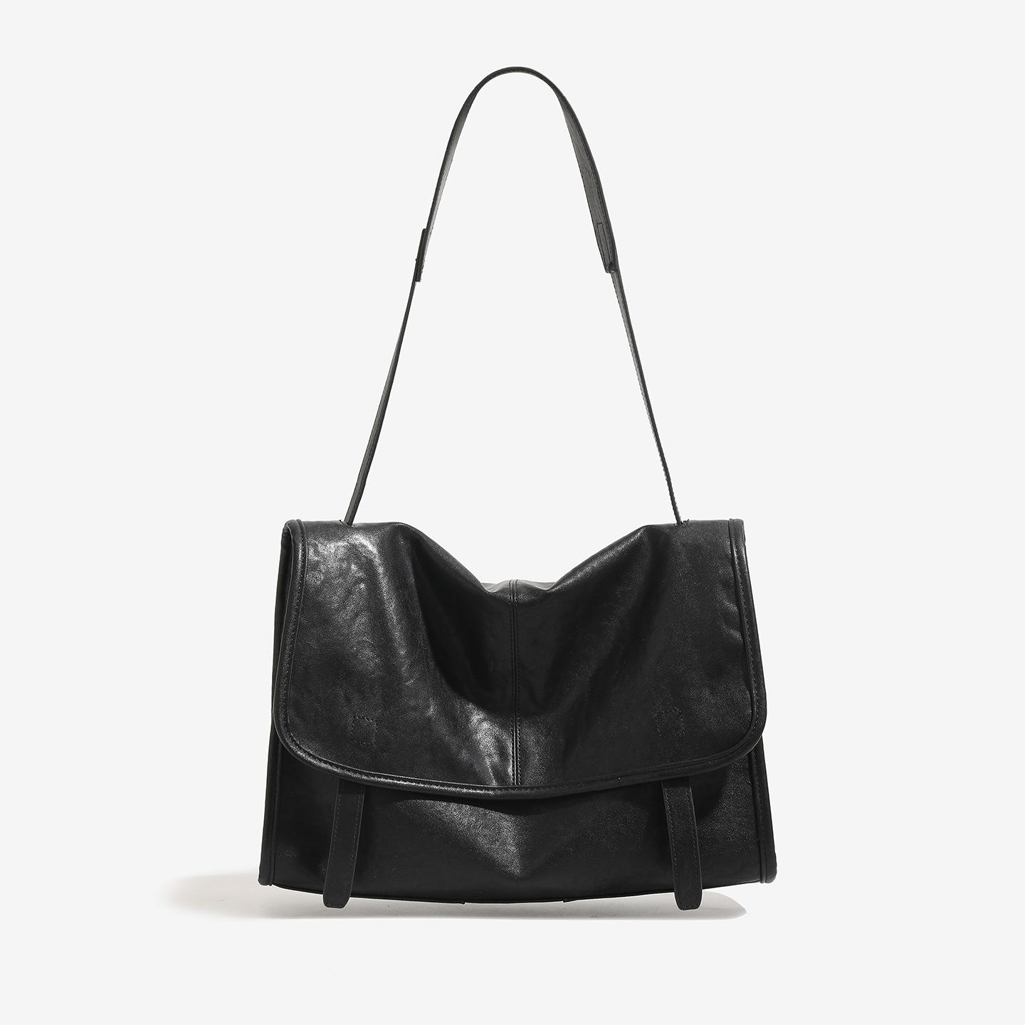 Fashionable Large-capacity Commuter Retro Casual Single-shoulder Crossbody Messenger Bag