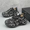Chunky Sneaker Men Designer Tire Sole Running Shoes Fashion Casual Leather Mesh Breathable Height Increased Platform Sport Shoes