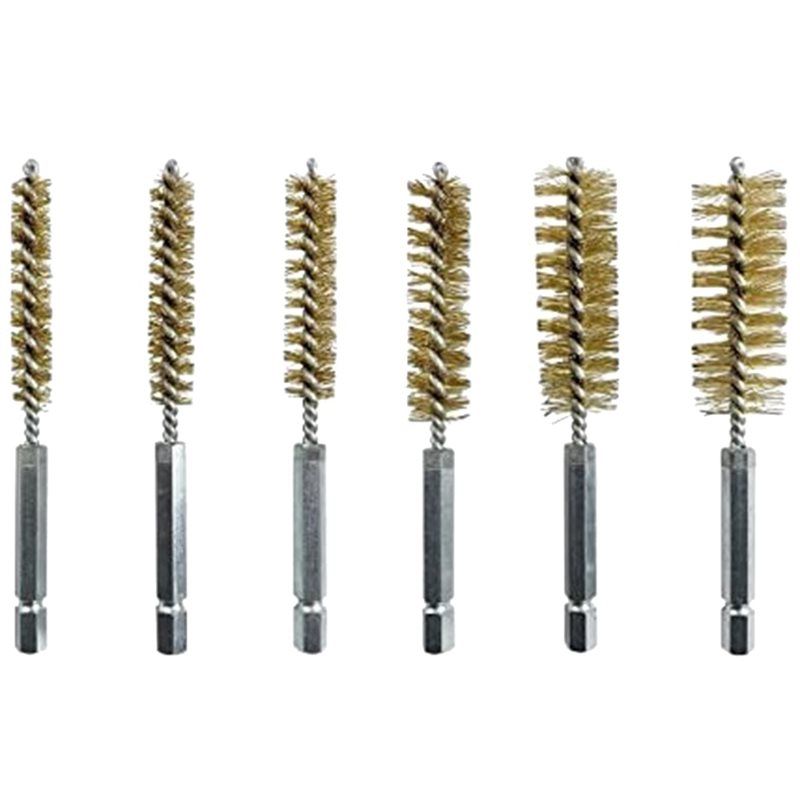 ABMH-12X Round Wire Brush Diameter Stainless Steel Tube Brushes In Different Sizes With Round Wire Brushes For Rotary Hammers