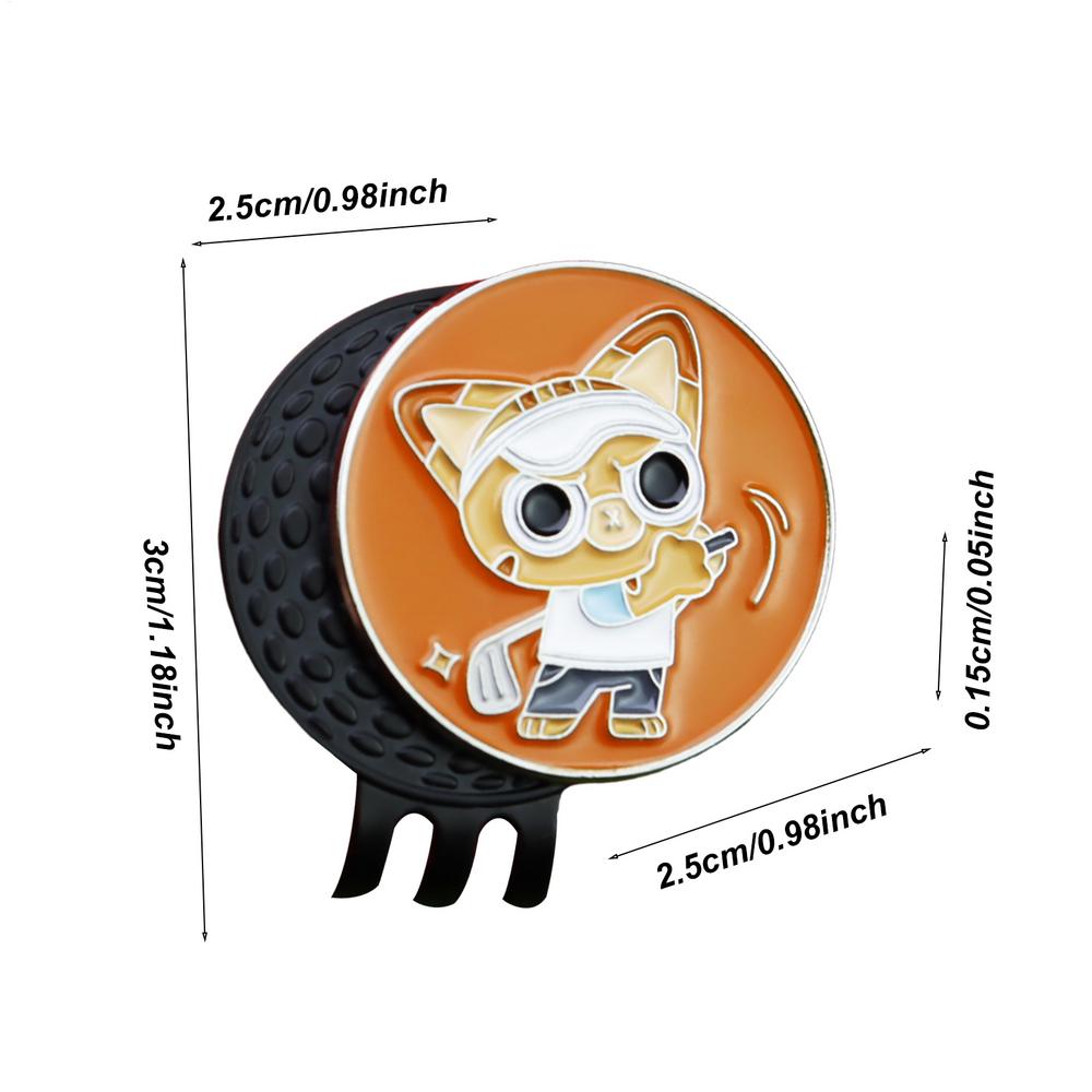 

Маркер для м яча для гольфу Кліпса для капелюха для гольфу Кліпси для кепок для гольфу Спортивний знак з затискачем Круті маркери для м ячів для капелюхів для гольфу Штанів Ремінців Аксесуари чорний