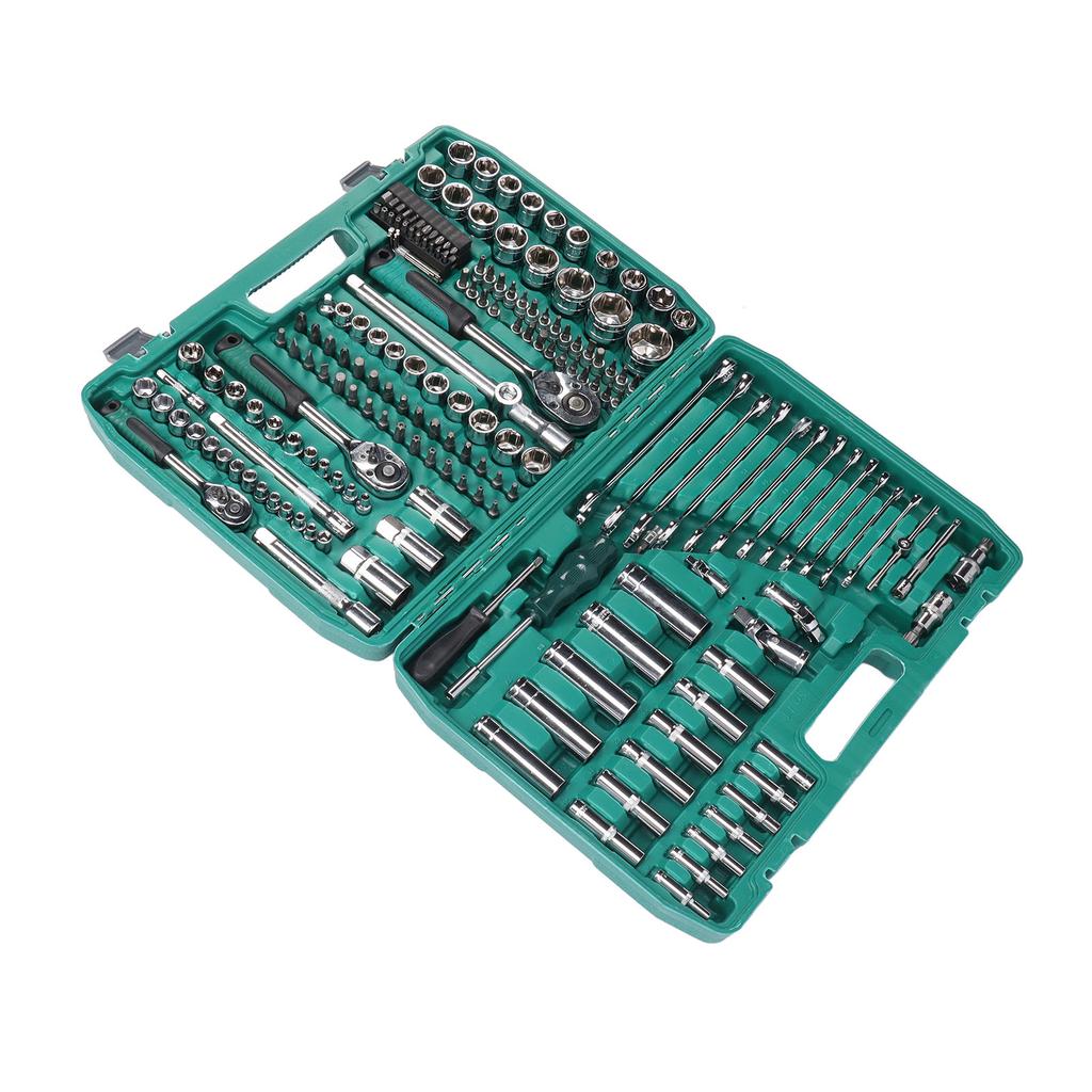 216Pcs Socket Wrench Set Metric 24 Teeth Mechanic Car Repair Automotive Tool Kit