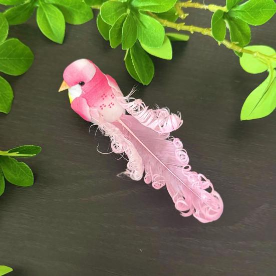 Artificial Birds Simulation Foam Birds with 3D Feather Tail Realistic Clip