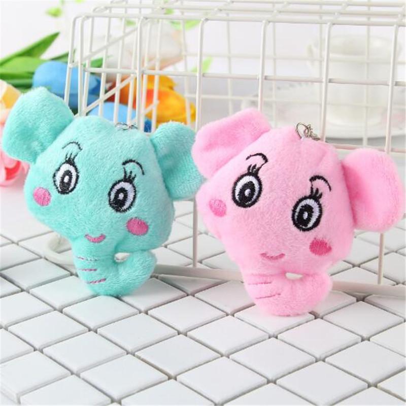 Mini Plush Elephant Toys Cute Soft Stuffed Elephants Toy Small Pendant Activity Gifts for Kids Girlfriend 10CM