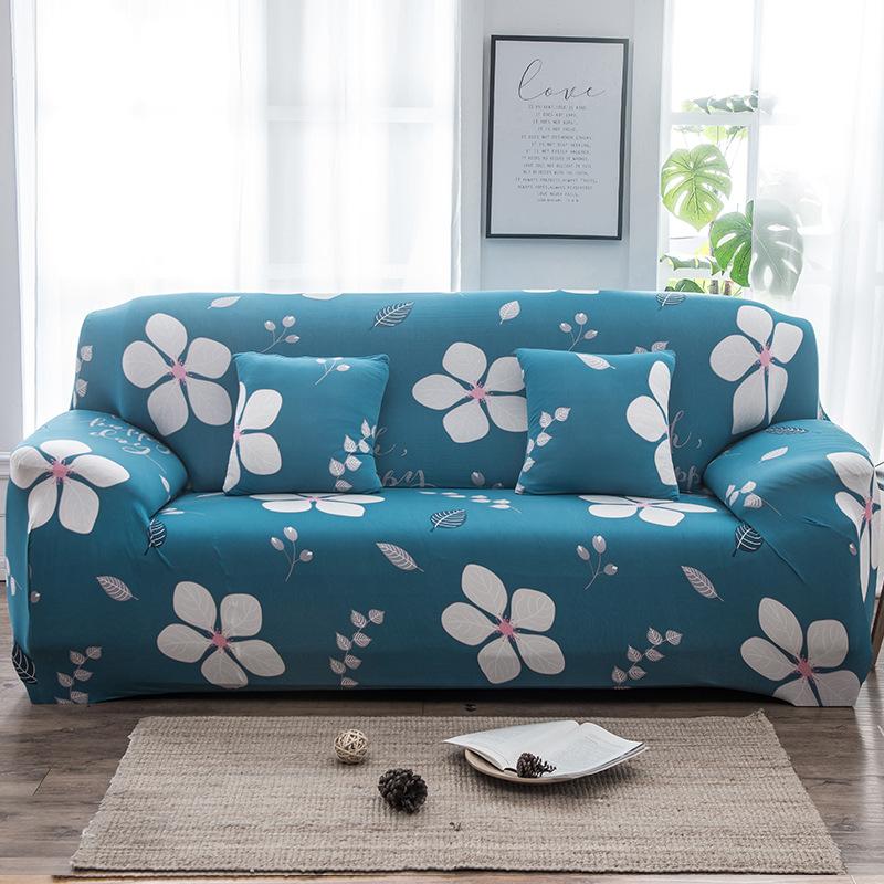 1pc Floral Printed Sofa Cover Spandex Elastic Couch Slipcovers for Bedroom Office Living Room Furniture Protector Home Decor