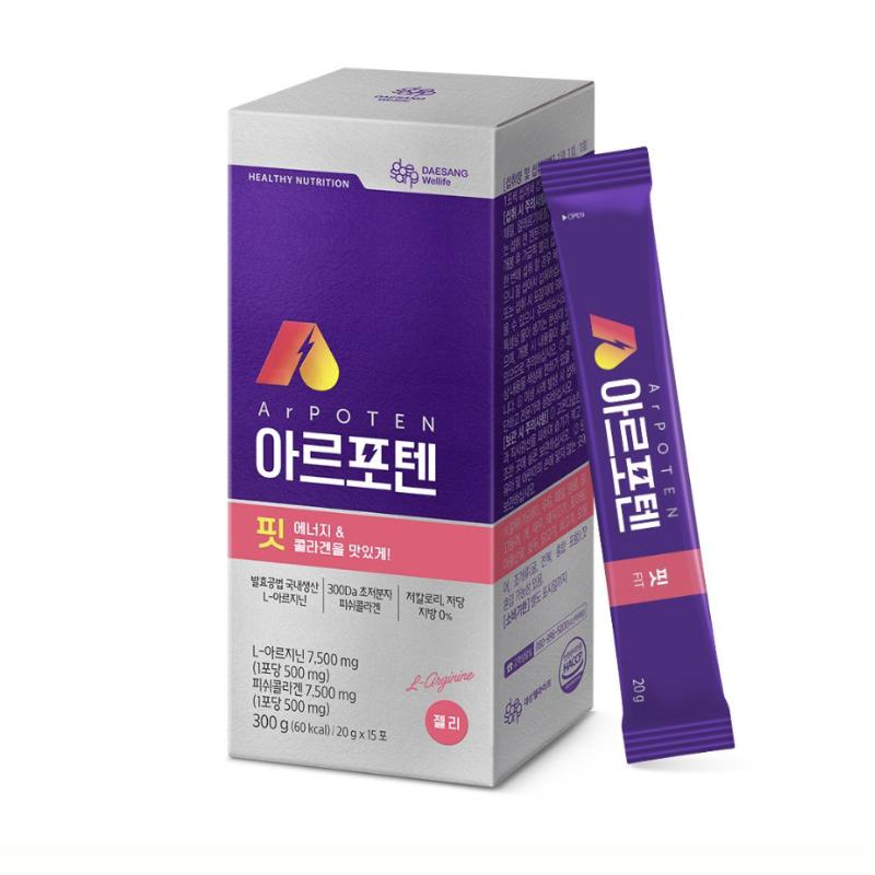 

[Daesang Wellife] ArpOten Fit Peach Gel 300g (20g x 15 sticks)