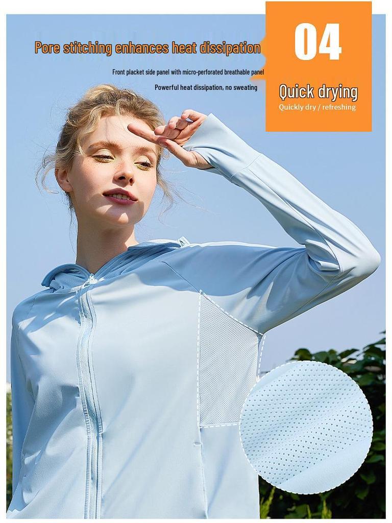 Women's UPF 50+ Ice Silk Sun Protection Jacket: Lightweight, Breathable, Plus Size, Anti-UV Summer Top