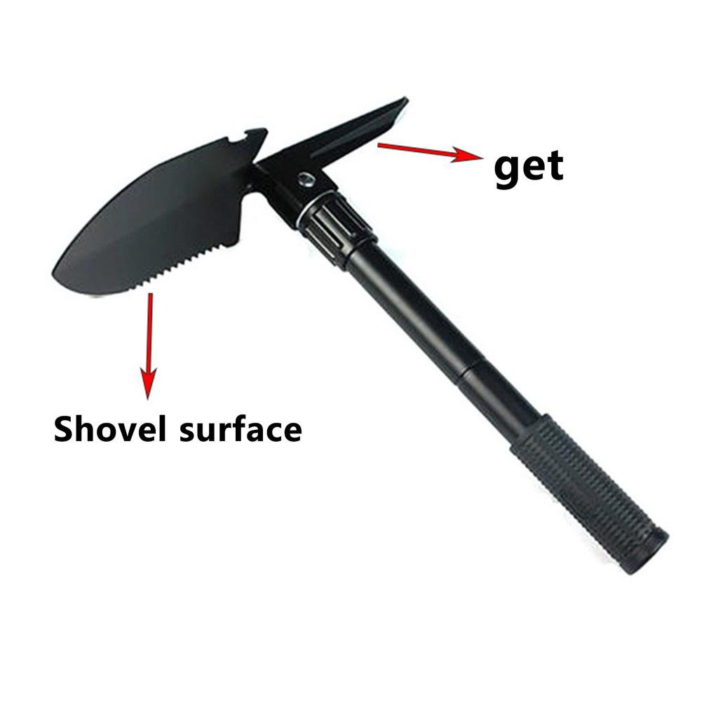 Foldable Portable Camping Shovel Outdoor Survival Engineer Shovel Multifunction Military Tactical Shovel Garden Hoe Digging Tool