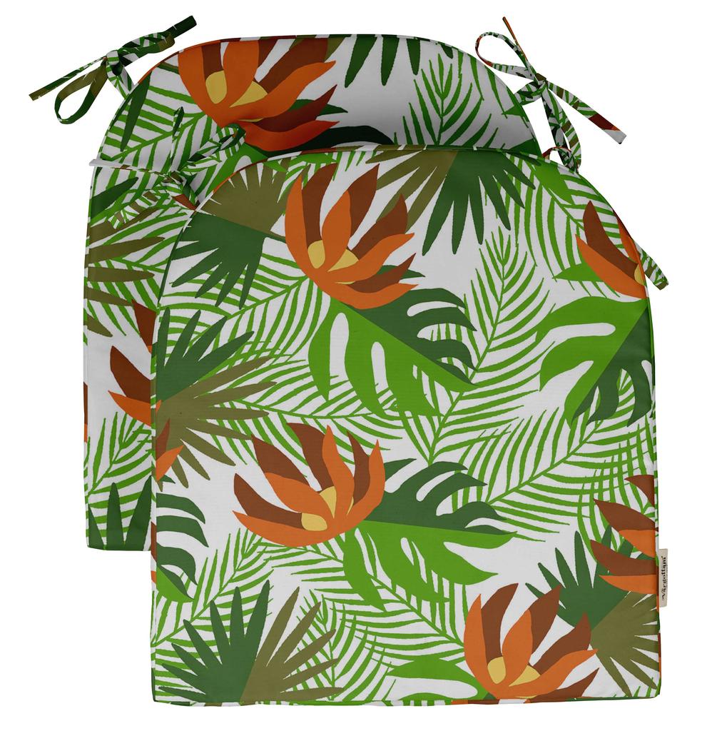 Vargottam Non Slip Dining Chair Cushion U-Shaped Printed Indoor Outdoor Chair Pads Home Decor Reversible & Machine Washable