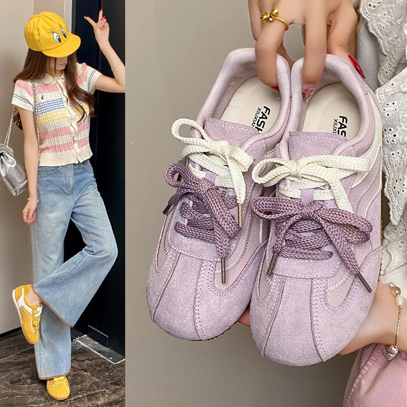 Dexun Shoes Women's 2025 Summer New Inner Height Increase Casual Sports Board Shoes Fashion Versatile Student Ugly Forrest Gump Shoes