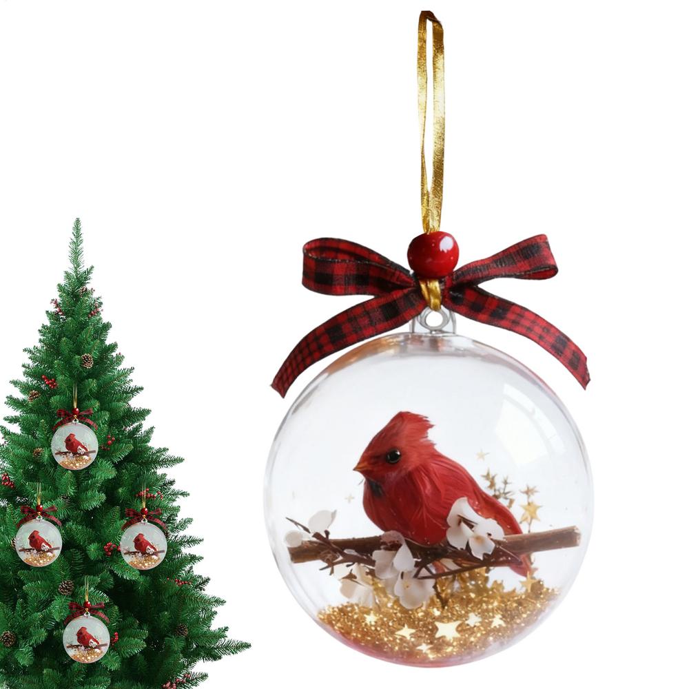 Christmas Balls Hummingbird Bubble 3.54 Inch Hummingbird Christmas Ornament For Tree Fall Home Party Family Birthday Holiday Others