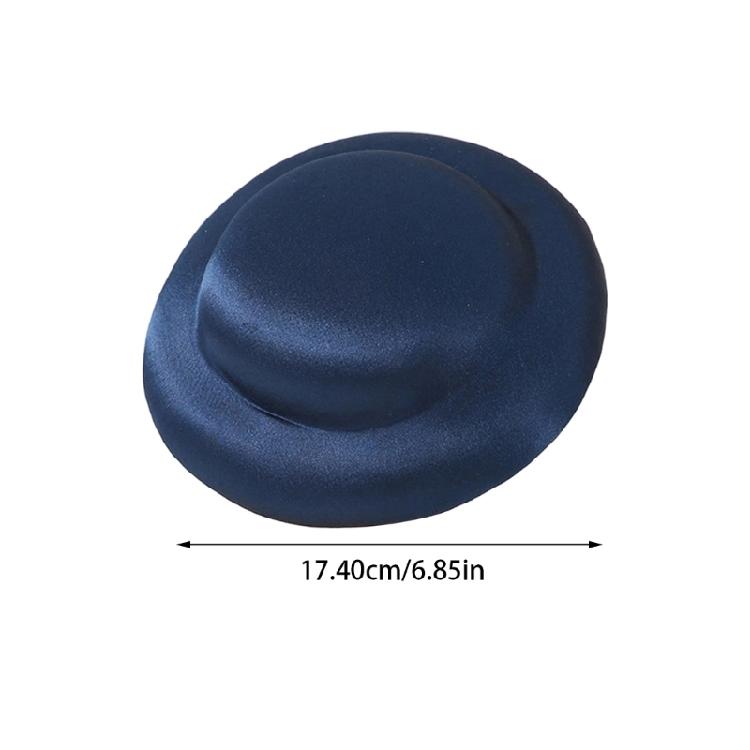 Elegant Homburg Fedoras Top Hat Fascinator Base Solid Color Hat Flat Hat Headwear Western Trend for Casual Wear