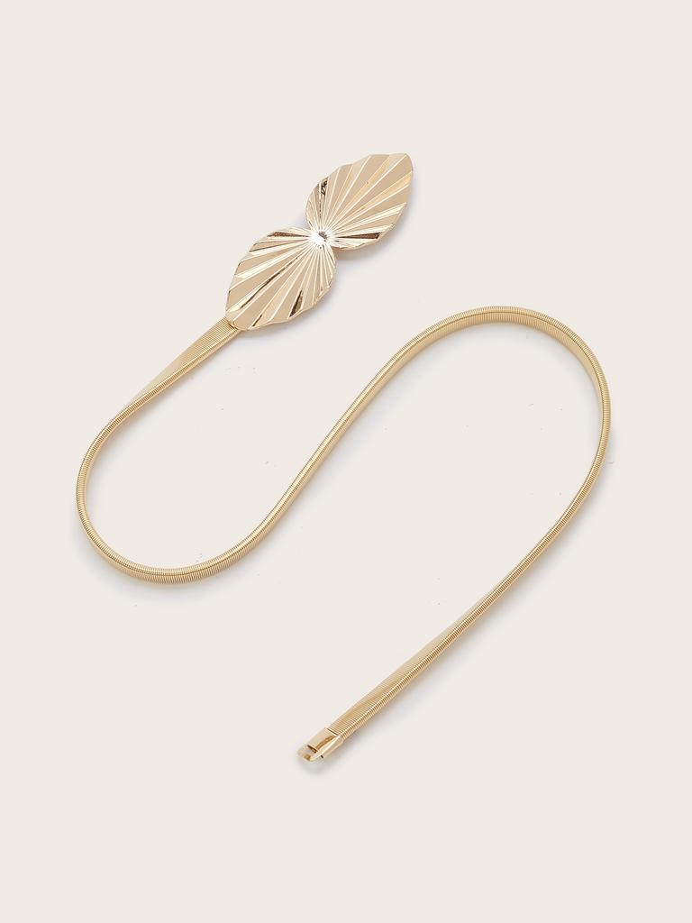 Metal Spring Belt Women'S Dress Shirt Sweater Elastic Elastic Waist Chain Waist Seal