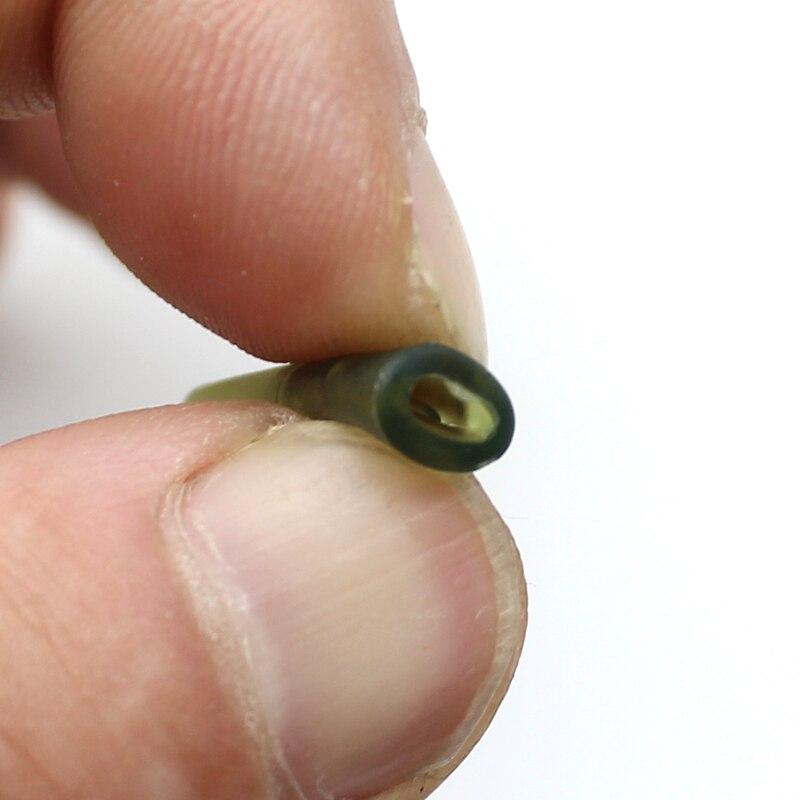 20ST Mikrokarpfisketillbehör Mjuk anti trassel ärm Svans gummikon för Chod Helikopterrigg Fiskemetod Matningsverktyg