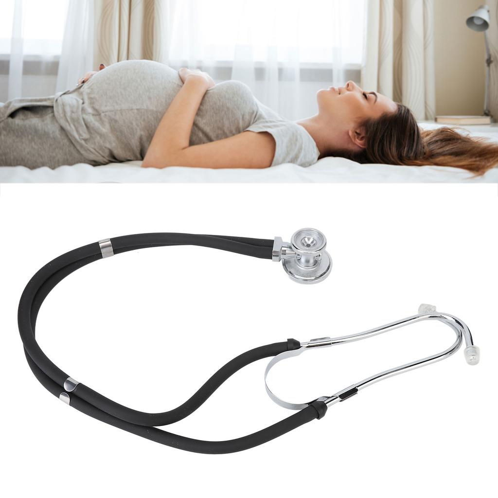 Stethoscope Soft Earplugs Sealed Monitor Heartbeat Infant Dual Head Cardiology Stethescope