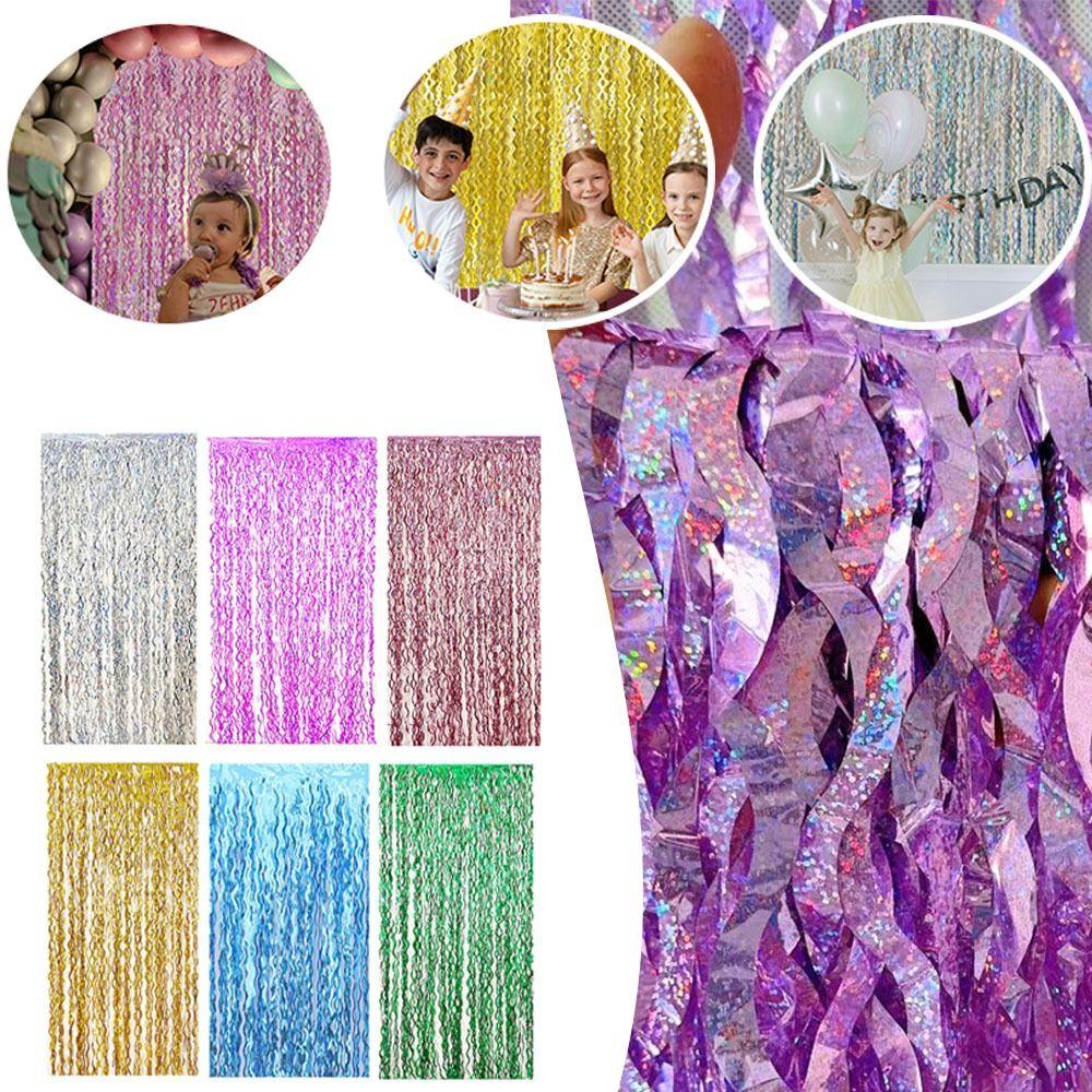 1x2m Dekorační balónková dešťová závěs Pozadí Stěnové závěsy pro narozeninovou oslavu Svatba Dekorace