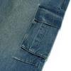 FILLUMINATE Washed Denim Cargo Pants - Indigo