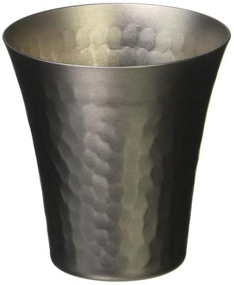 Nagao Tsubamesanjo Titanium Sake Glass Hammered 65ml Set of 2 Made In Japan TW-12