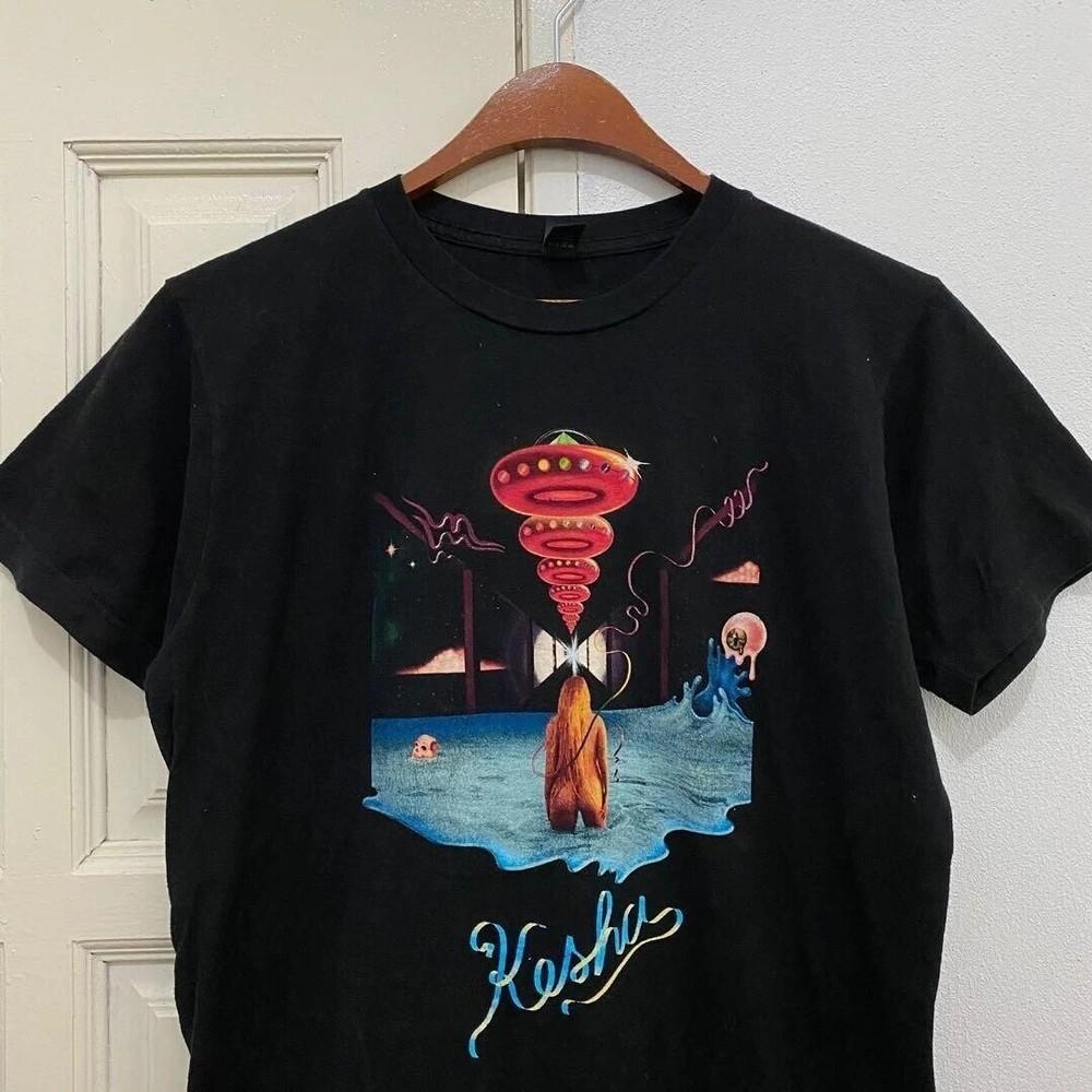 

Kesha Rainbow Tour 2018 Black Cotton All size S5XL Gift For Fans Tshirt KK1701 Unisex T-Shirt XXXXL