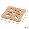 Fujiboeki Bonheur Trivet, Natural Square, 17cm X 17cm X 1cm, Made of Natural Wood, 22645